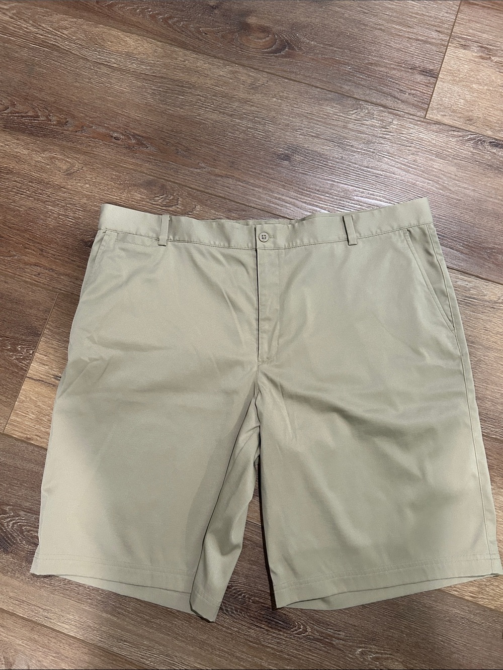 Nike Men's Tan Flat Front Shorts